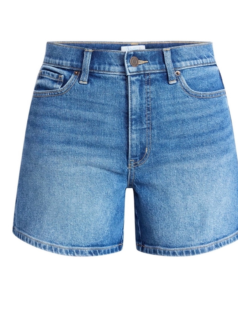 High Rise Denim Shorts, 5"
